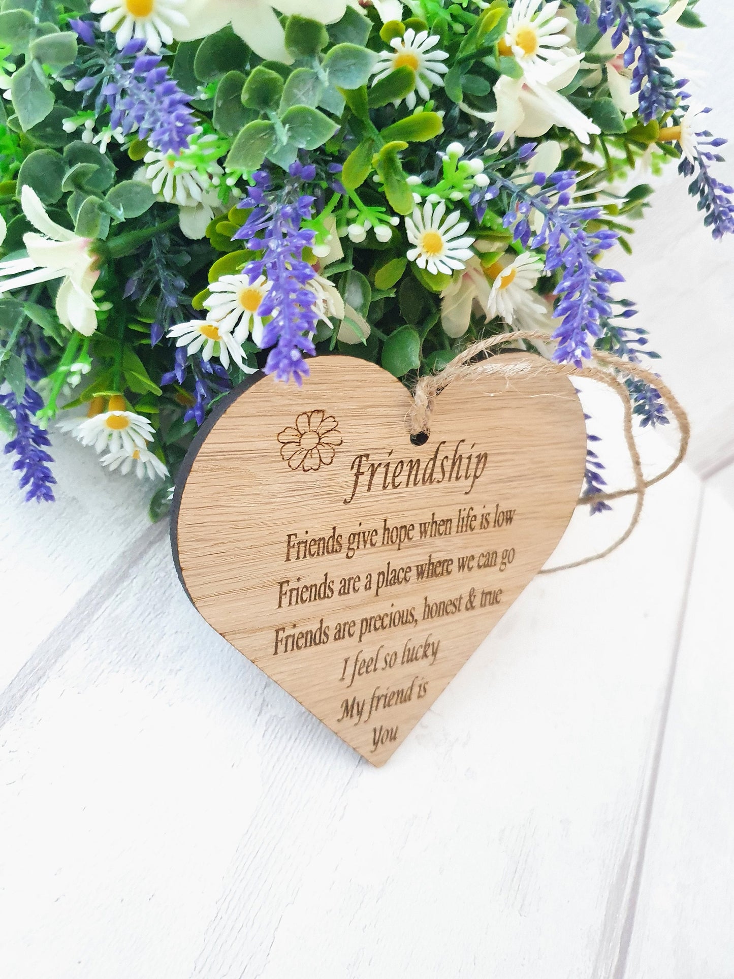 Beautiful Laser cut and engraved Friendship sign. - LaserGiftsuk