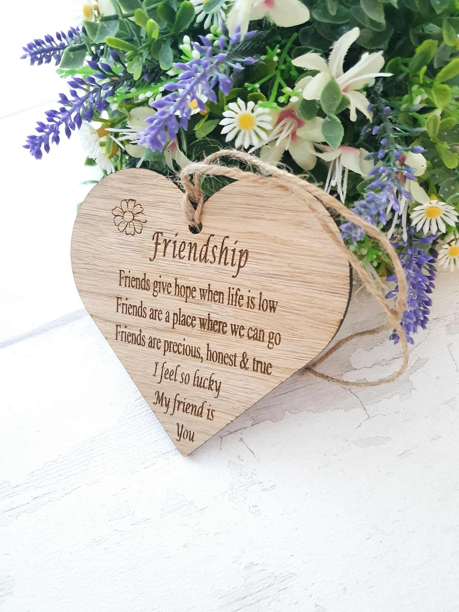 Beautiful Laser cut and engraved Friendship sign. - LaserGiftsuk
