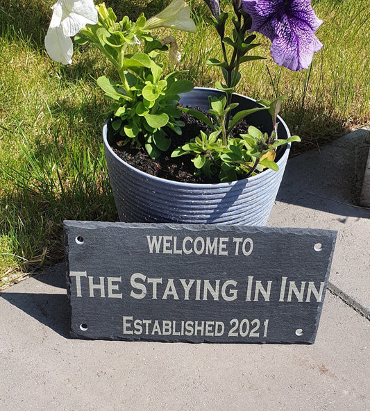 Personalised smaller bar slate name. - LaserGiftsuk