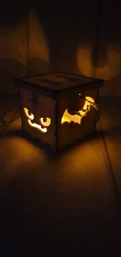 Personalised Halloween lantern. - LaserGiftsuk