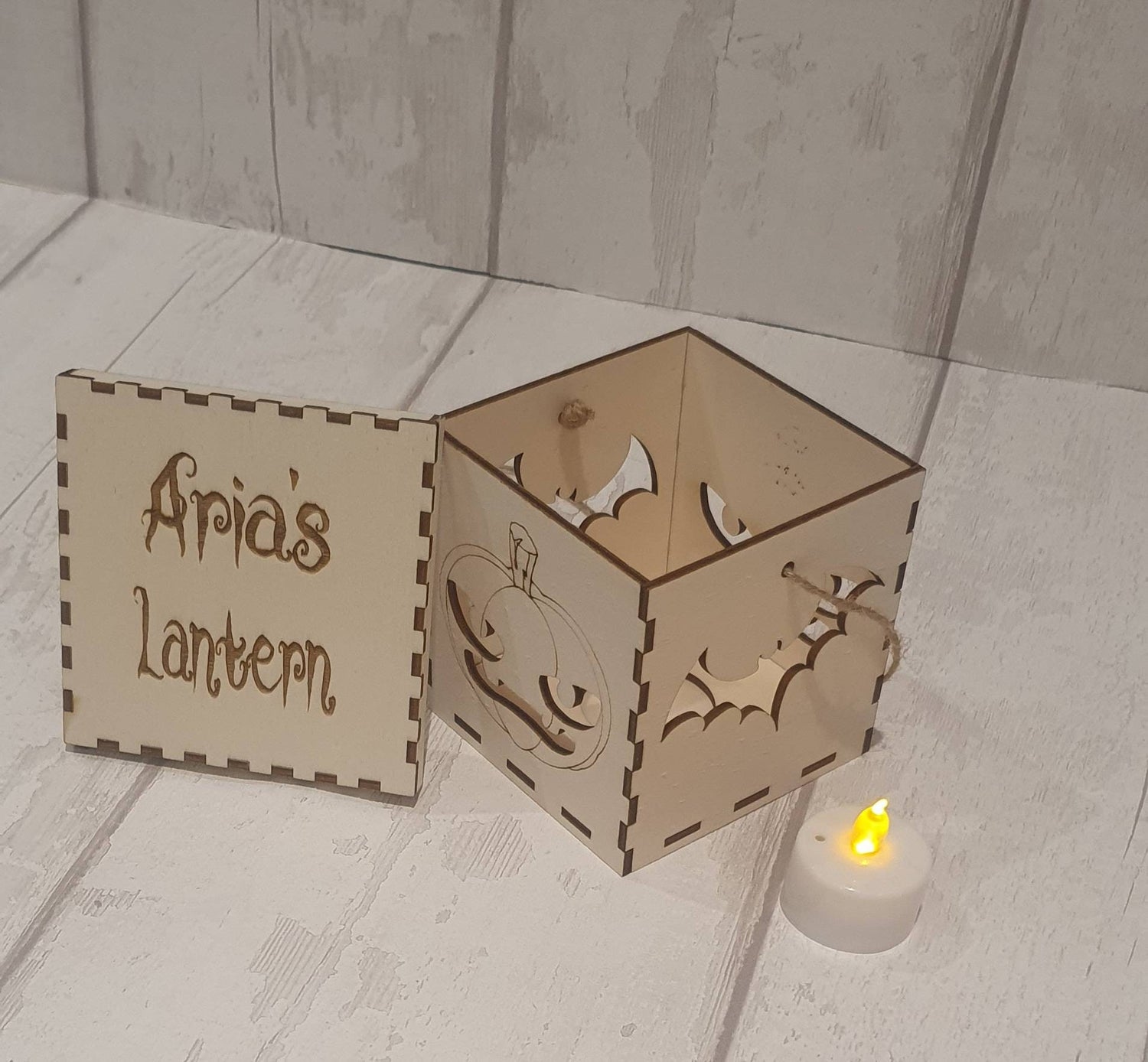 Personalised Halloween lantern. - LaserGiftsuk