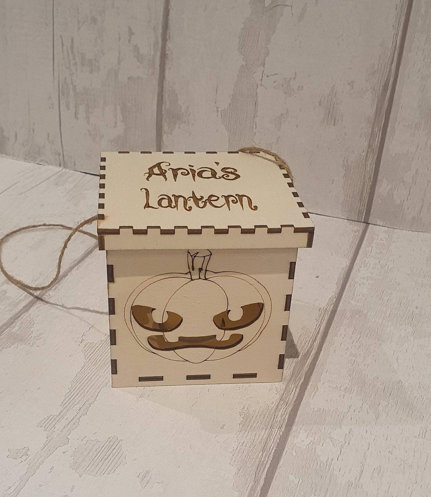 Personalised Halloween lantern. - LaserGiftsuk